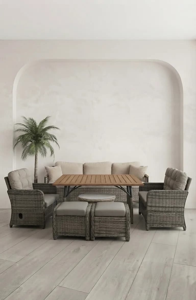 Latte Rattan Oturma Grubu