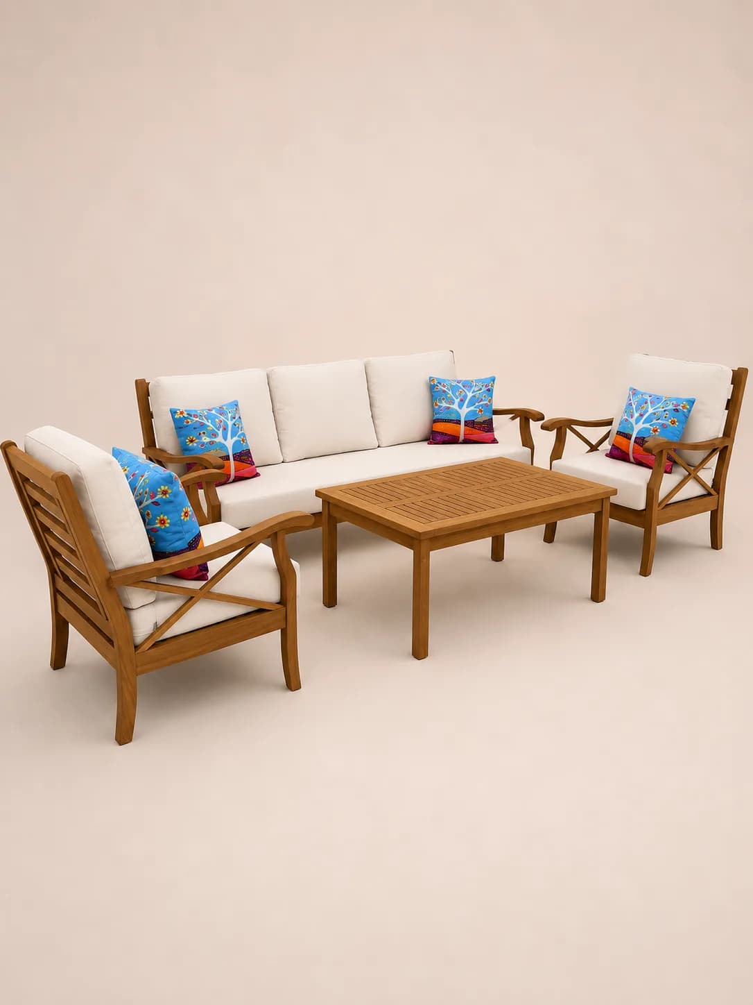 İroko Twins Çapraz Kol 3*1*1 Oturma Grubu - alternatif